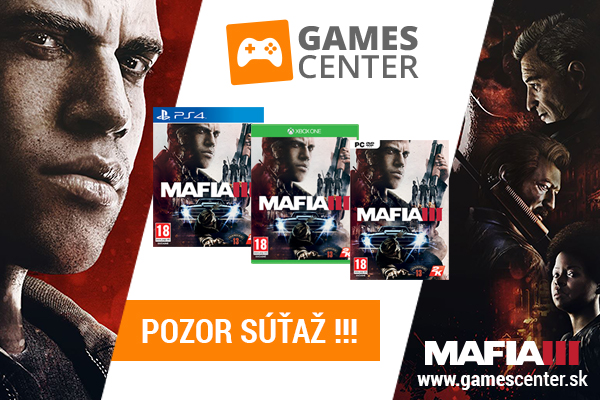 SECTOR.sk - Súťaž o hru Mafia 3 s Gamescenter.sk